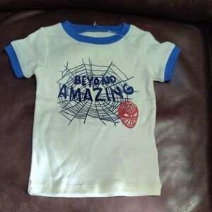 Beyond Amazing Kids T-Shirt - Cream and Blue
